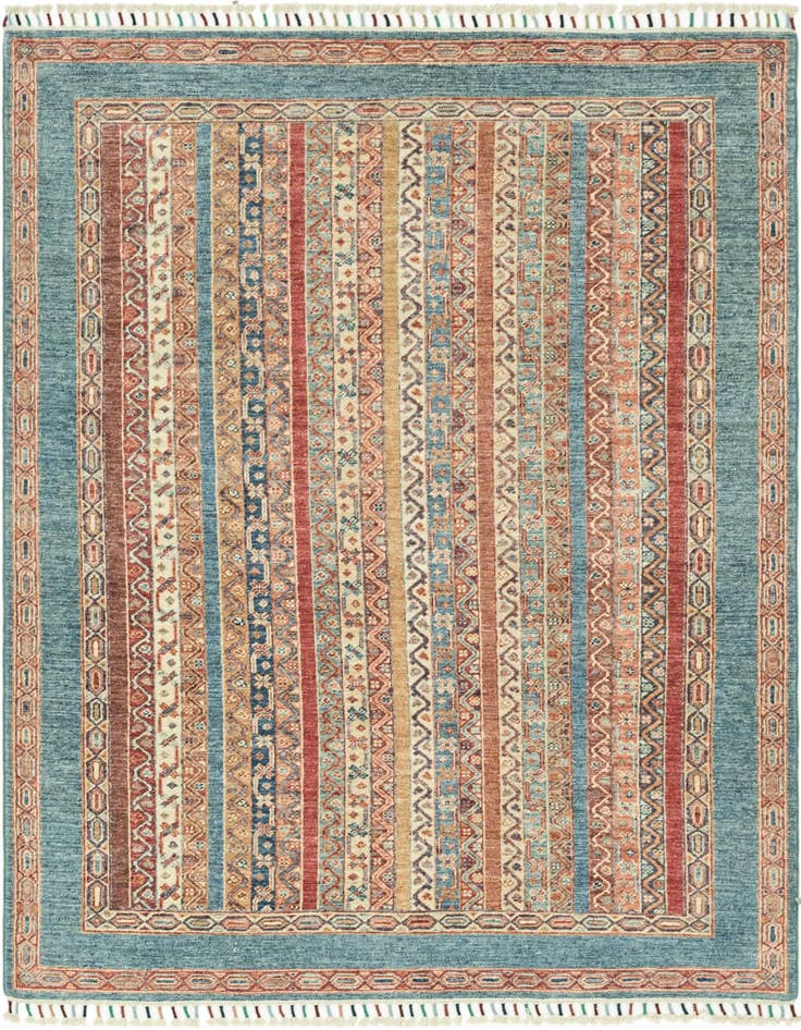 Detail image of 4' 10 x 6' 5 Hand Knotted Ariana Ziegler Rug