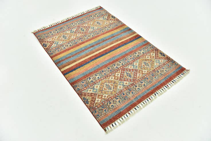 Detail image of 3' 4 x 4' 8 Hand Knotted Ariana Ziegler Rug