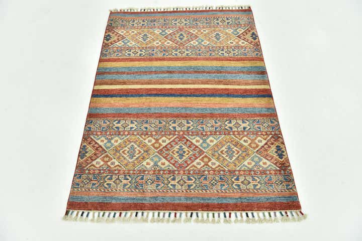 3' 4 x 4' 8 Hand Knotted Ariana Ziegler Rug