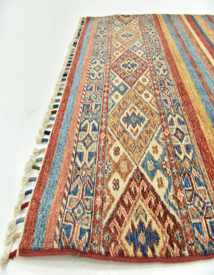 Detail image of 3' 4 x 4' 8  Hand Knotted Ariana Ziegler Rug