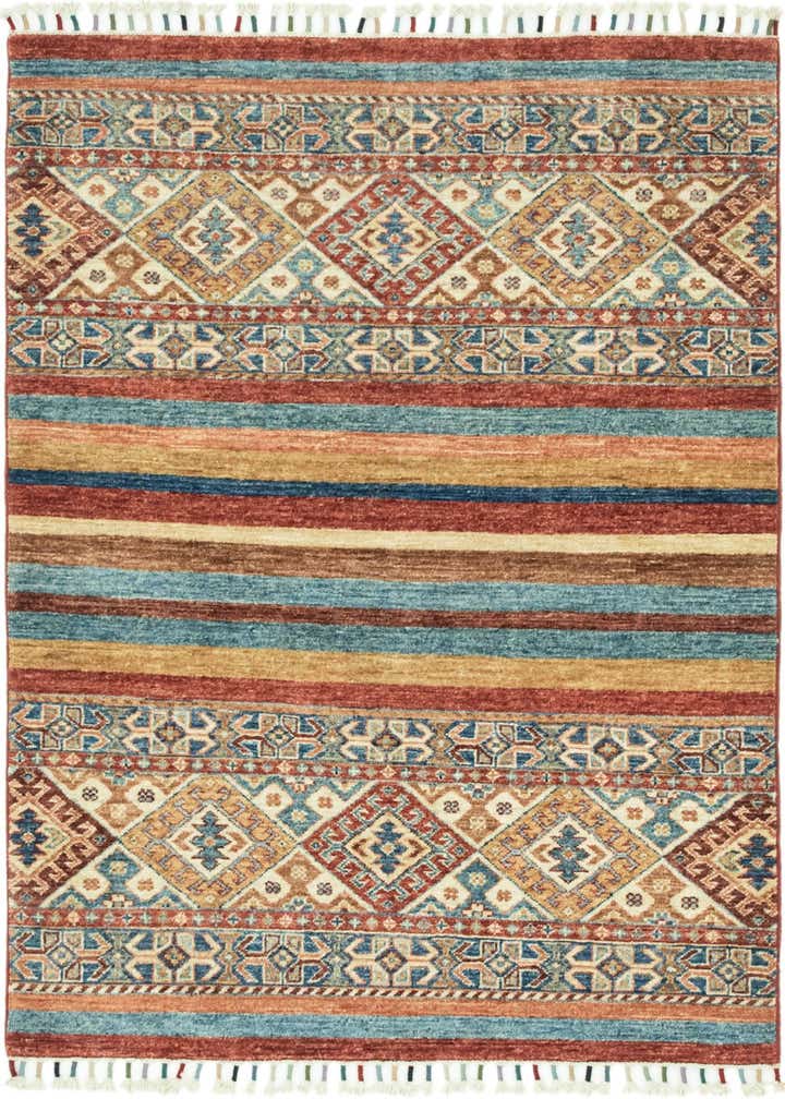 3' 4 x 4' 8 Hand Knotted Ariana Ziegler Rug