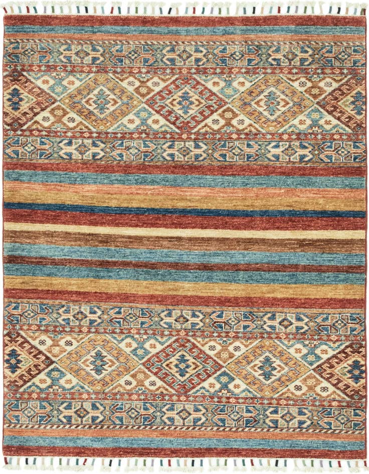 Detail image of 3' 4 x 4' 8 Hand Knotted Ariana Ziegler Rug