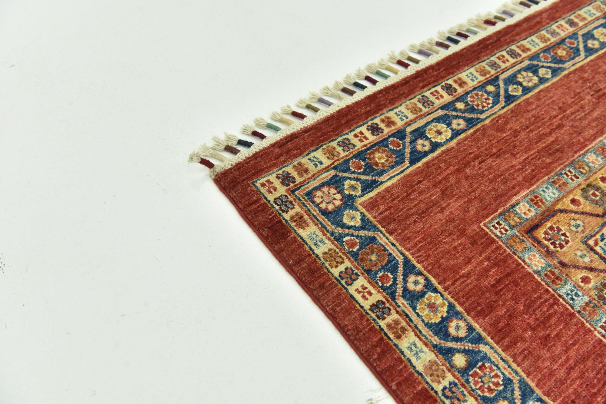 6' 8 x 9' 7 Hand Knotted Ariana Ziegler Wool Rug