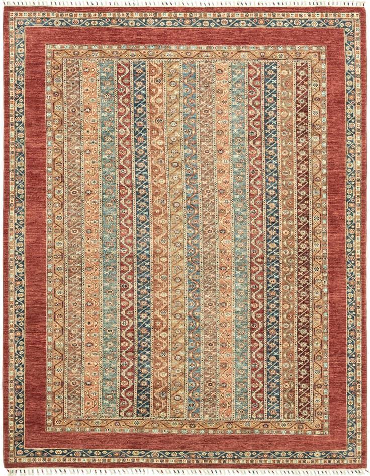 Detail image of 6' 8 x 9' 7 Hand Knotted Ariana Ziegler Wool Rug