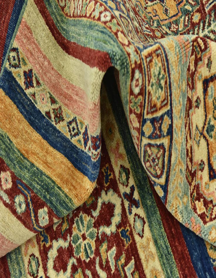 Detail image of 5' 8 x 7' 9  Hand Knotted Ariana Ziegler Rug