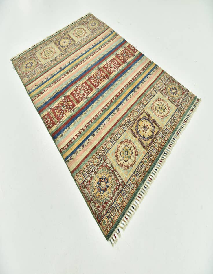 Detail image of 5' 8 x 7' 9  Hand Knotted Ariana Ziegler Rug