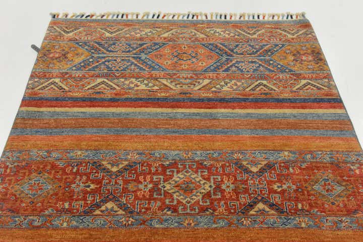 4' x 5' 8 Hand Knotted Ariana Ziegler Rug