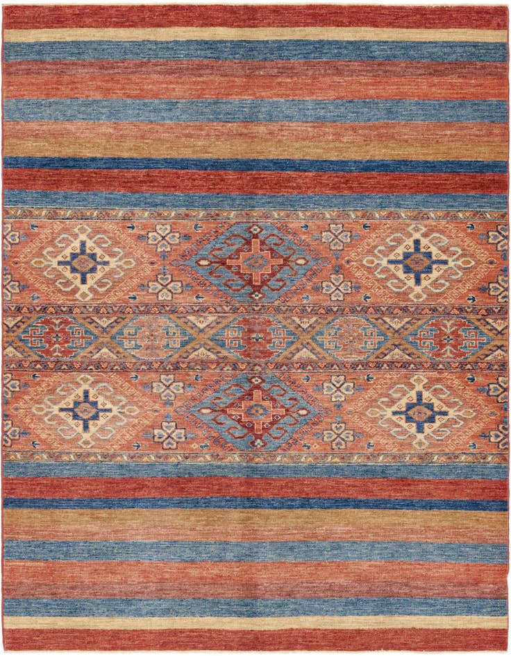 Detail image of 5' 1 x 6' 8 Hand Knotted Ariana Ziegler Rug