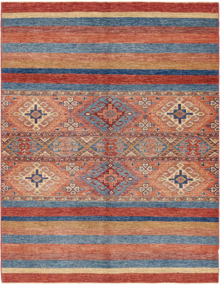 Detail image of 5' 1 x 6' 8 Hand Knotted Ariana Ziegler Rug
