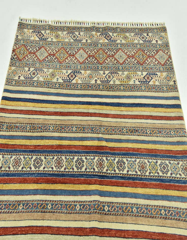 Detail image of 5' x 6' 4  Hand Knotted Ariana Ziegler Rug