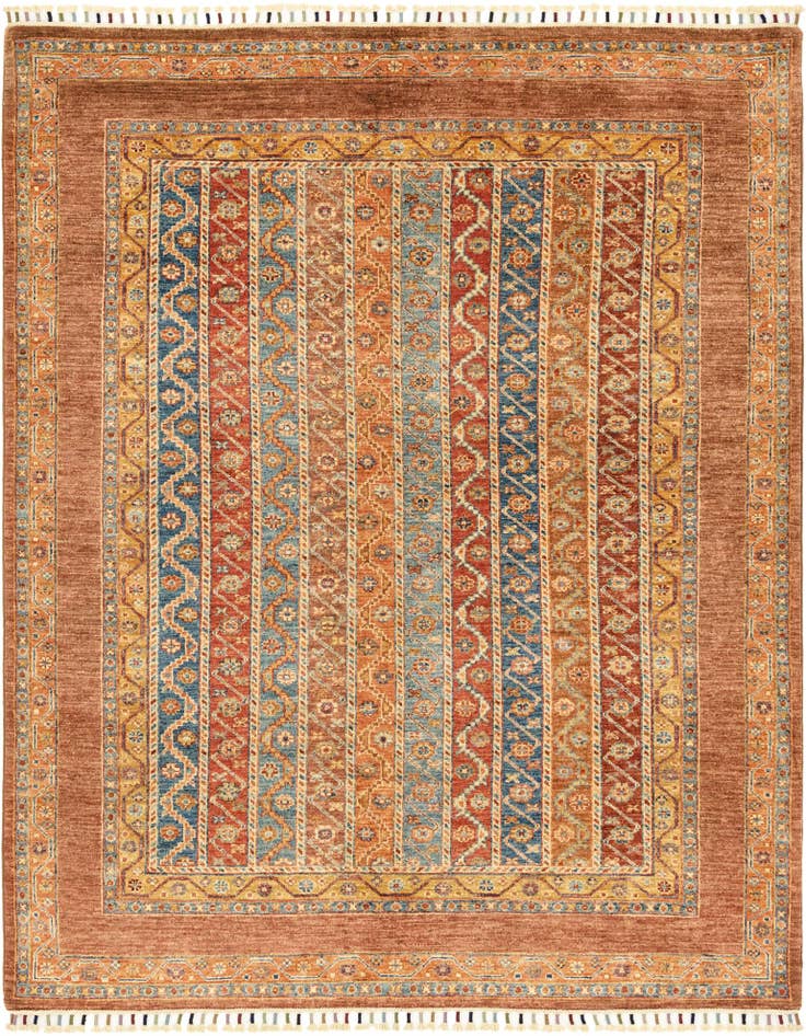 Detail image of 5' x 6' 4 Hand Knotted Ariana Ziegler Rug