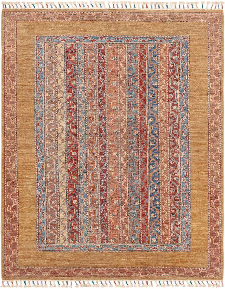 Detail image of 4' 2 x 5' 6 Hand Knotted Ariana Ziegler Rug