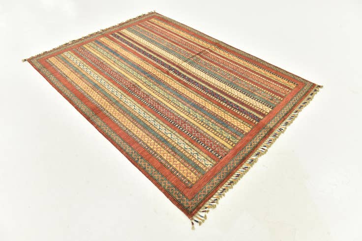 Detail image of 5' x 6' 6 Hand Knotted Ariana Ziegler Rug