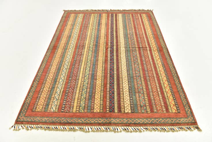 Detail image of 5' x 6' 6 Hand Knotted Ariana Ziegler Rug