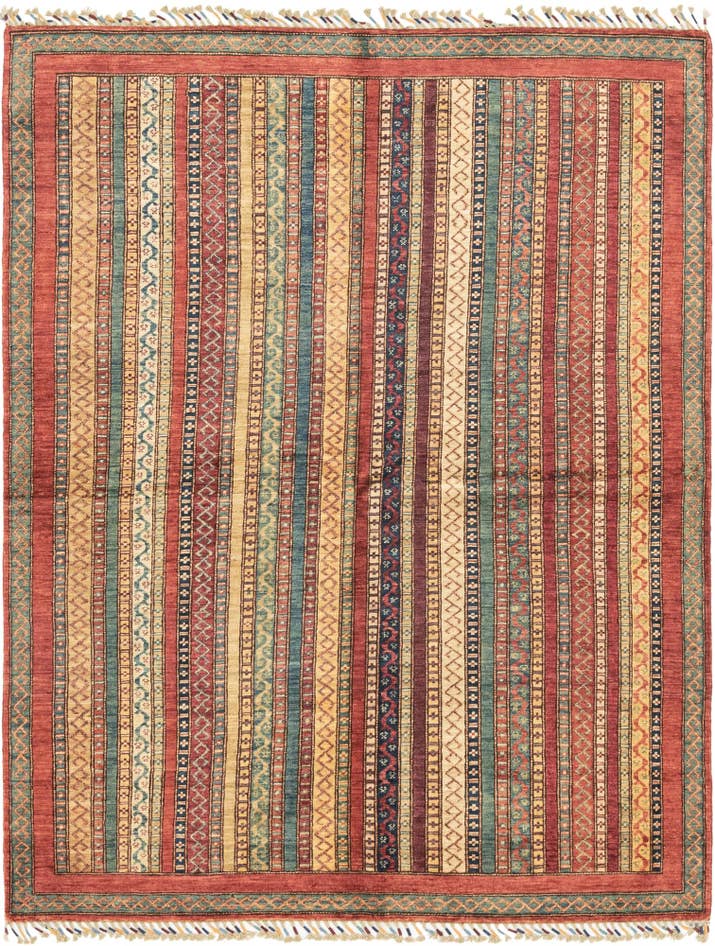 Detail image of 5' x 6' 6 Hand Knotted Ariana Ziegler Rug