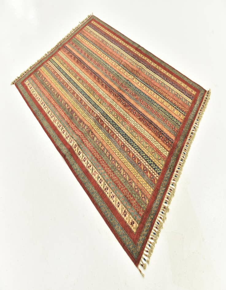Detail image of 5' x 6' 6 Hand Knotted Ariana Ziegler Rug