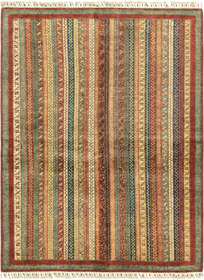 Detail image of 5' x 6' 6 Hand Knotted Ariana Ziegler Rug