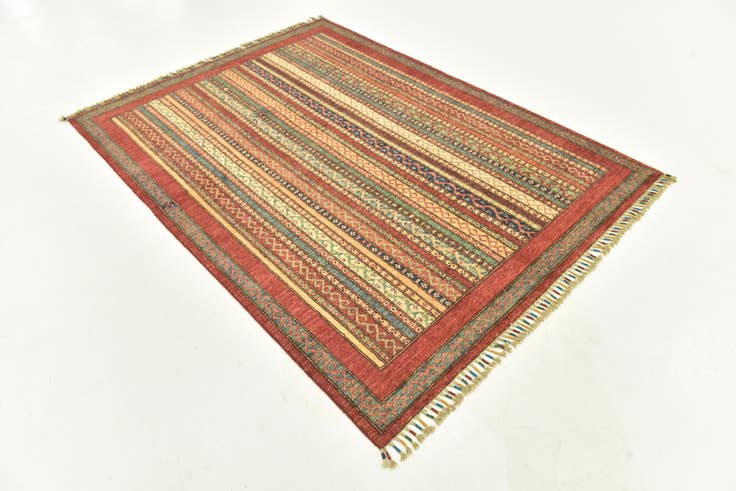 Detail image of 4' 10 x 6' 6 Hand Knotted Ariana Ziegler Rug