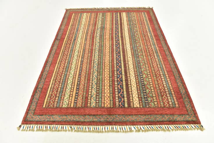 Detail image of 4' 10 x 6' 6 Hand Knotted Ariana Ziegler Rug