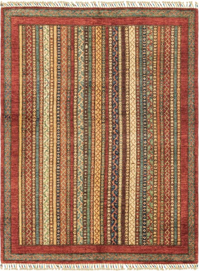 Detail image of 4' 10 x 6' 6 Hand Knotted Ariana Ziegler Rug
