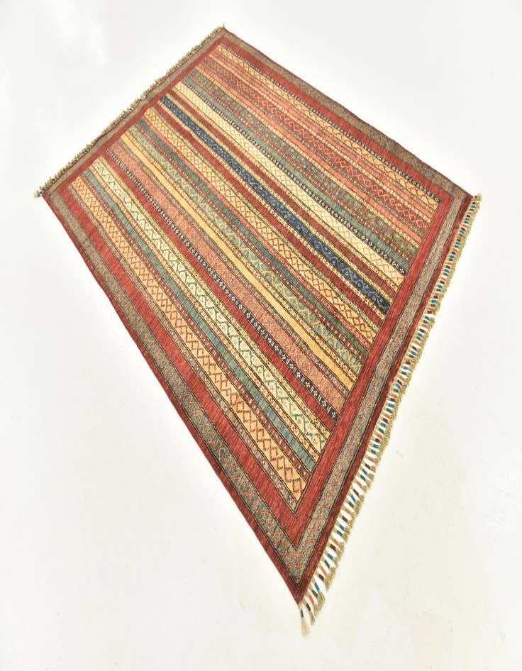 Detail image of 5' x 6' 7 Hand Knotted Ariana Ziegler Rug