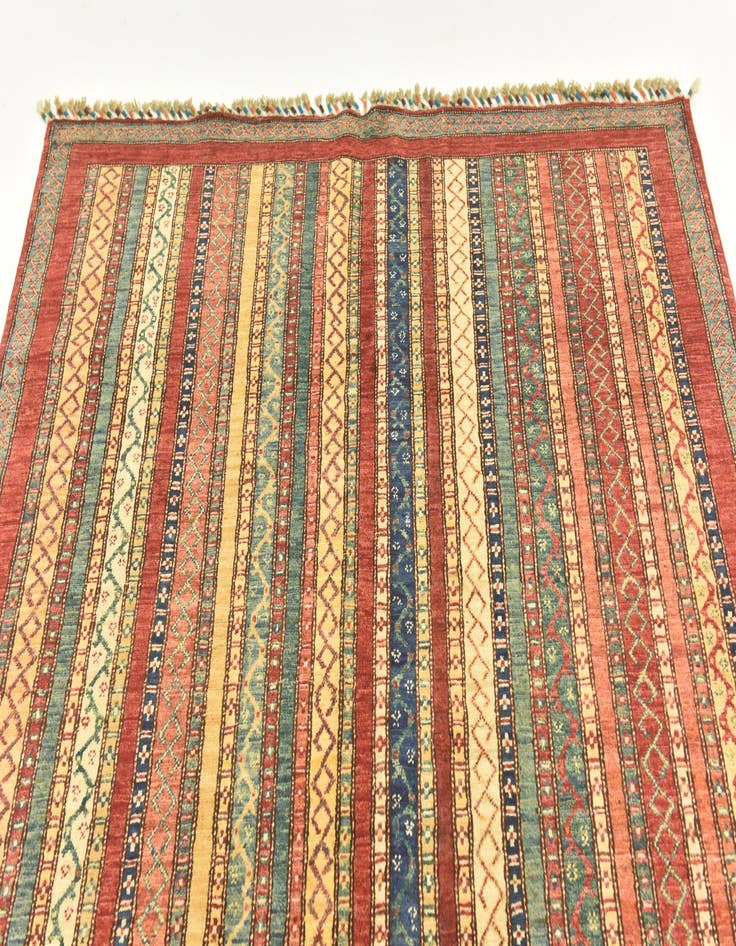 Detail image of 5' x 6' 7 Hand Knotted Ariana Ziegler Rug
