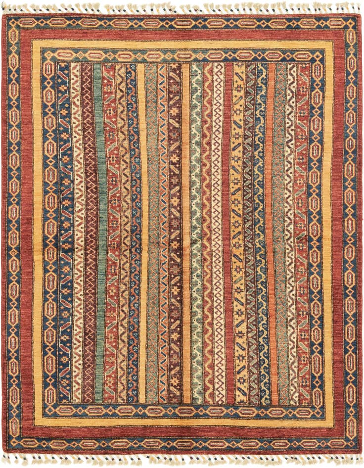 Detail image of 4' 9 x 6' 4 Hand Knotted Ariana Ziegler Rug