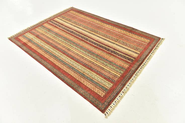 Detail image of 4' 10 x 6' 6 Hand Knotted Ariana Ziegler Rug