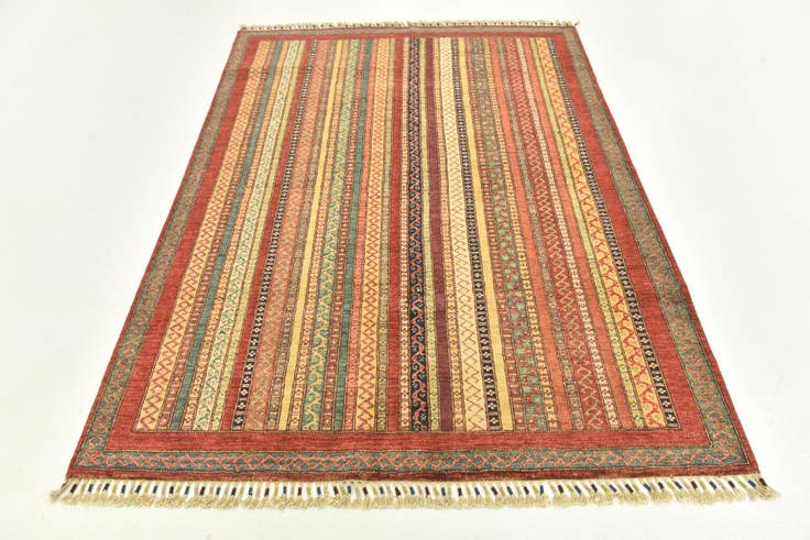 Detail image of 4' 10 x 6' 6 Hand Knotted Ariana Ziegler Rug
