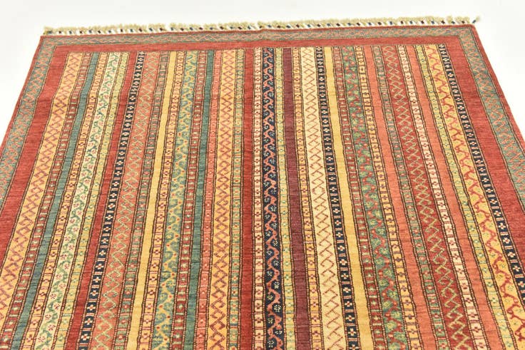 Detail image of 4' 10 x 6' 6 Hand Knotted Ariana Ziegler Rug