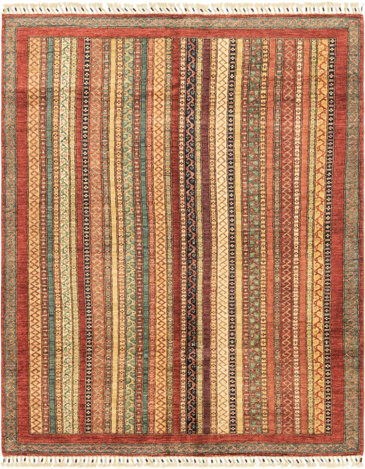 Detail image of 4' 10 x 6' 6 Hand Knotted Ariana Ziegler Rug