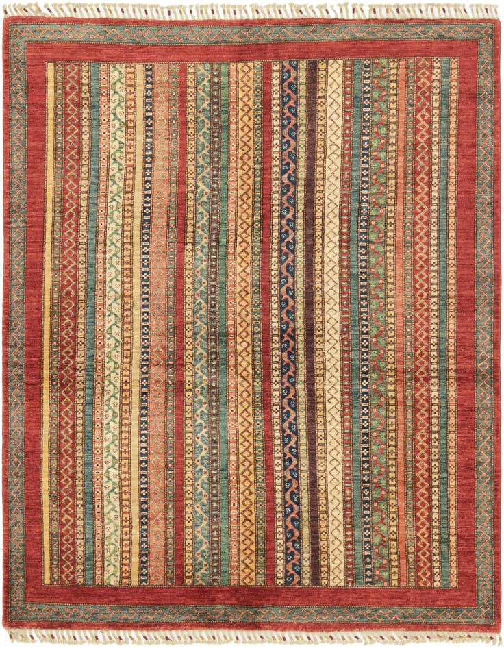 Detail image of 5' 1 x 6' 5 Hand Knotted Ariana Ziegler Rug