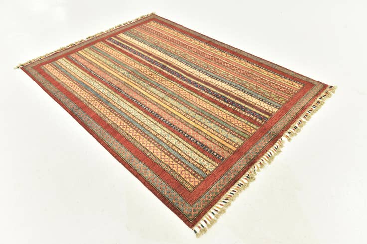 Detail image of 4' 10 x 6' 5 Hand Knotted Ariana Ziegler Rug