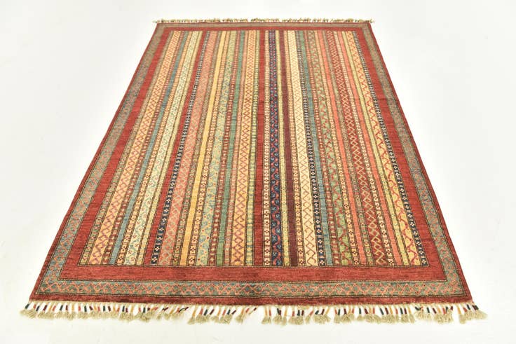 Detail image of 4' 10 x 6' 5 Hand Knotted Ariana Ziegler Rug