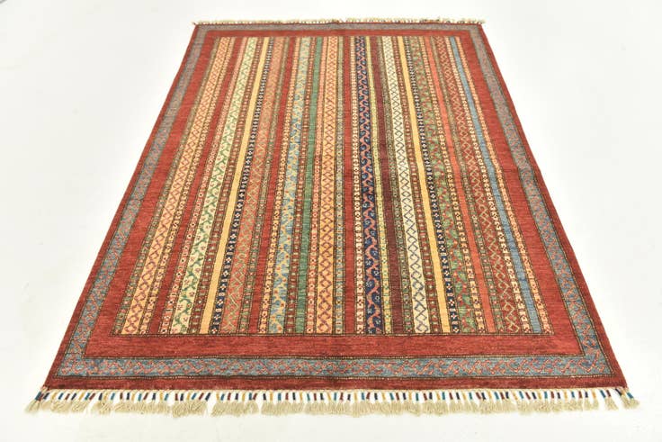 Detail image of 4' 9 x 6' 4 Hand Knotted Ariana Ziegler Rug