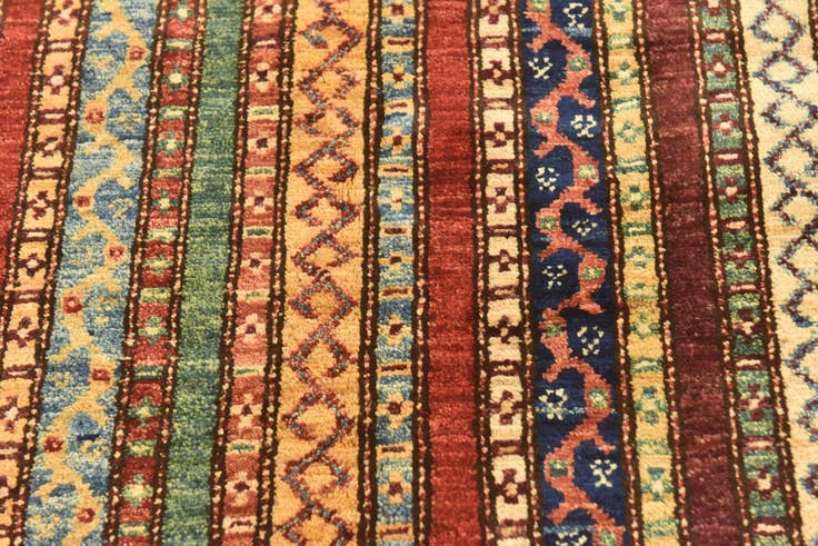 Detail image of 4' 9 x 6' 4 Hand Knotted Ariana Ziegler Rug