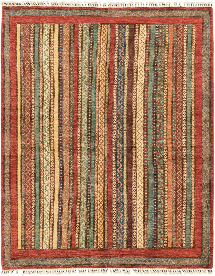 Detail image of 5' 1 x 6' 6 Hand Knotted Ariana Ziegler Rug