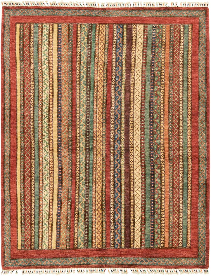 Detail image of 5' 1 x 6' 6 Hand Knotted Ariana Ziegler Rug