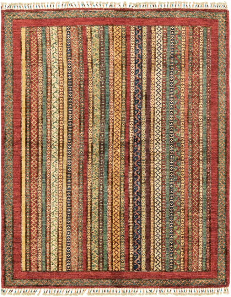 Detail image of 5' x 6' 5 Hand Knotted Ariana Ziegler Rug