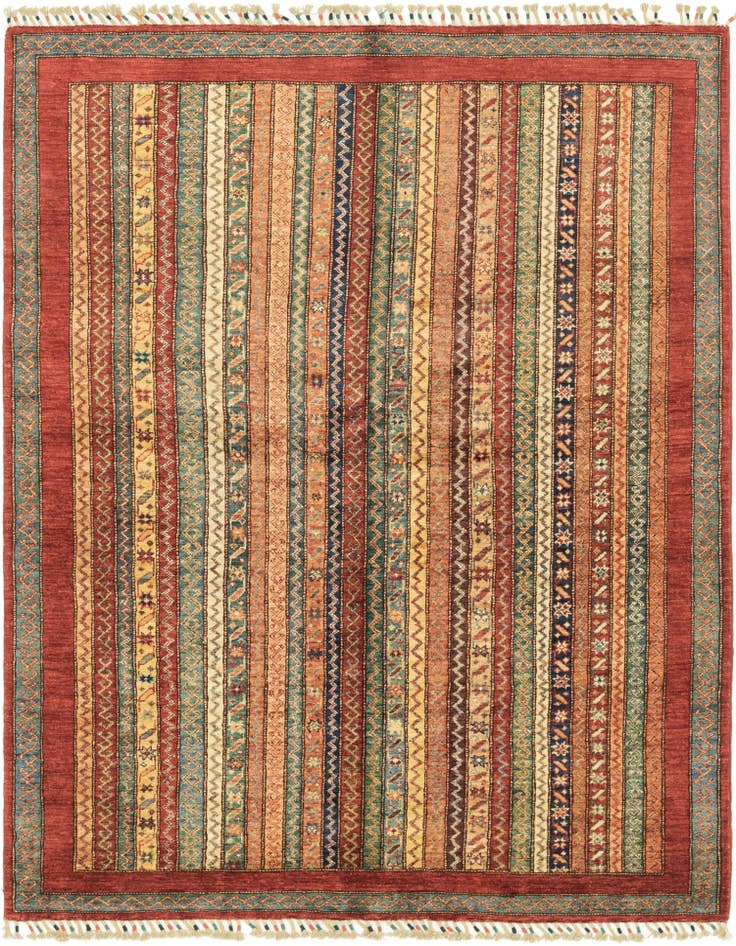 Detail image of 4' 10 x 6' 6 Hand Knotted Ariana Ziegler Rug