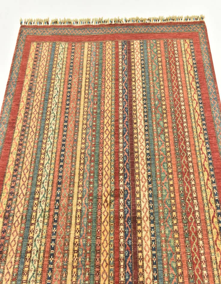 Detail image of 5' x 6' 4 Hand Knotted Ariana Ziegler Rug