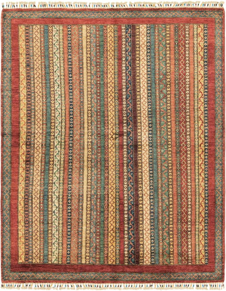 Detail image of 5' x 6' 4 Hand Knotted Ariana Ziegler Rug
