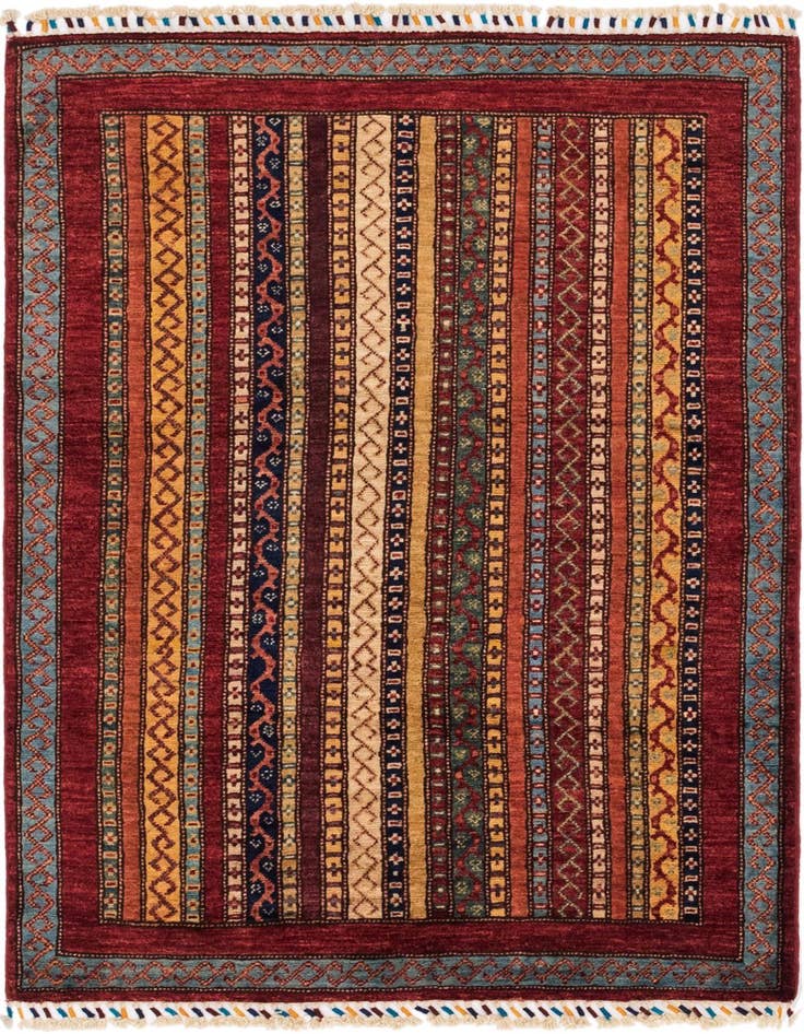 Detail image of 3' 3 x 4' 10 Hand Knotted Ariana Ziegler Rug