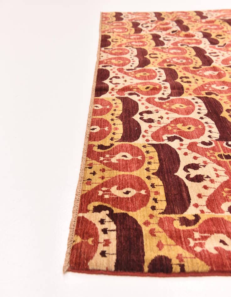 Detail image of 7' 11 x 10' 3  Hand Knotted Ariana Ziegler Rug