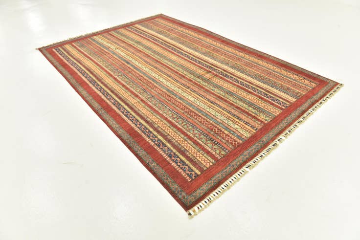 Detail image of 6' 8 x 9' 7 Hand Knotted Ariana Ziegler Rug