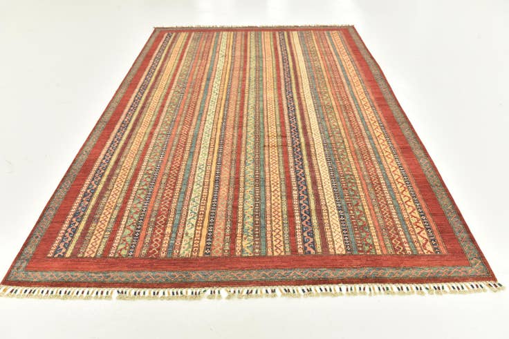 Detail image of 6' 8 x 9' 7 Hand Knotted Ariana Ziegler Rug