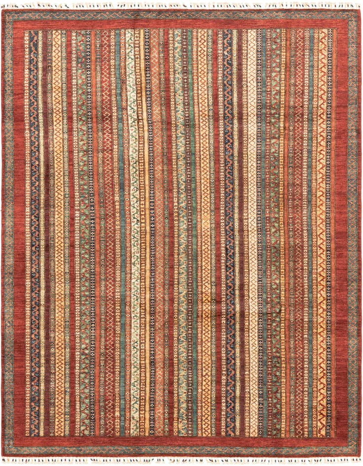 Detail image of 6' 8 x 9' 7 Hand Knotted Ariana Ziegler Rug