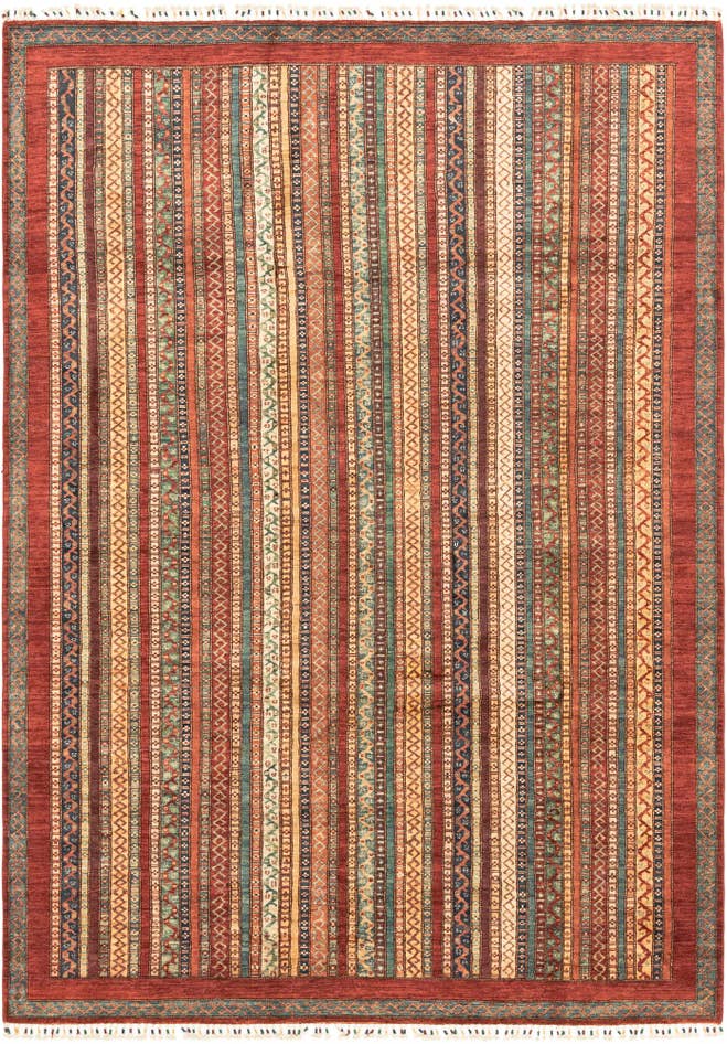Detail image of 6' 8 x 9' 7 Hand Knotted Ariana Ziegler Rug