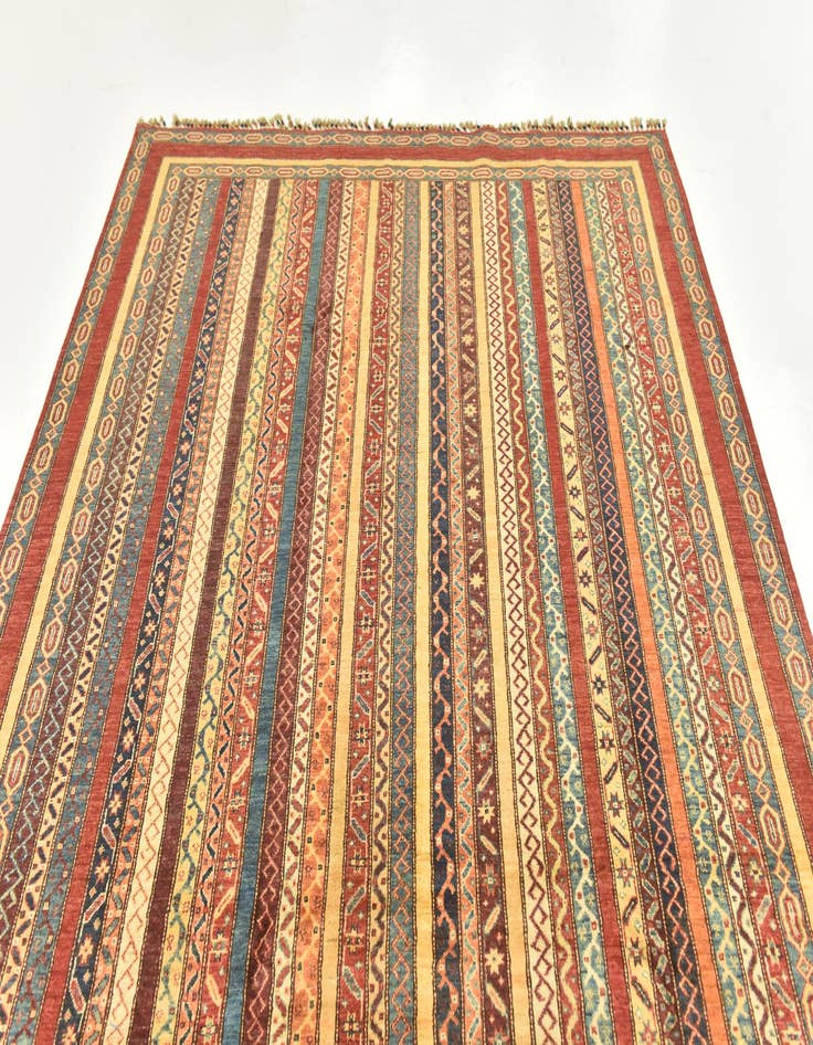 Detail image of 6' 7 x 9' 9  Hand Knotted Ariana Ziegler Rug