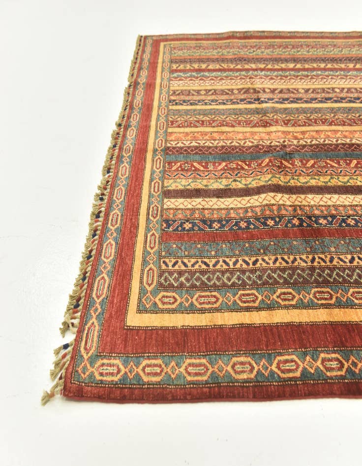 Detail image of 6' 7 x 9' 9  Hand Knotted Ariana Ziegler Rug